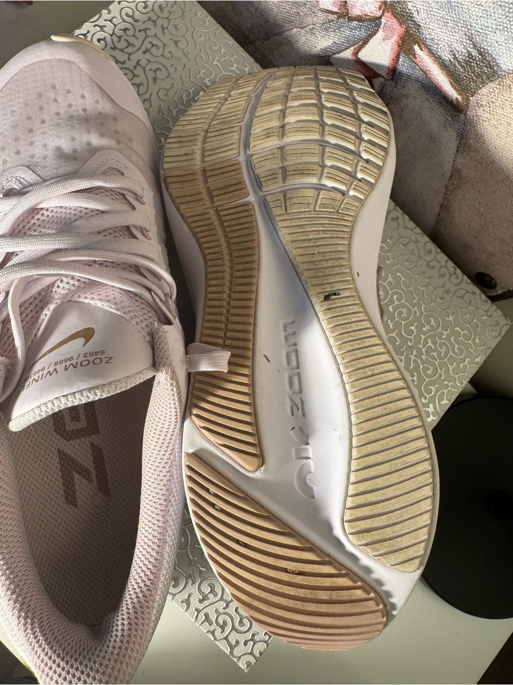 Nike Women's Sneakers in Pale Pink - Picture 6 of 6